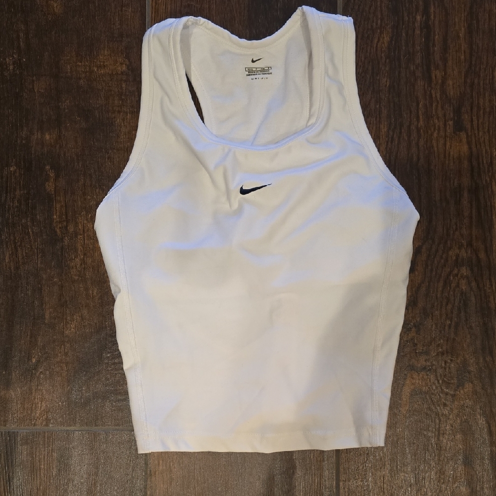 Nike Women's White Racerback Tank Top